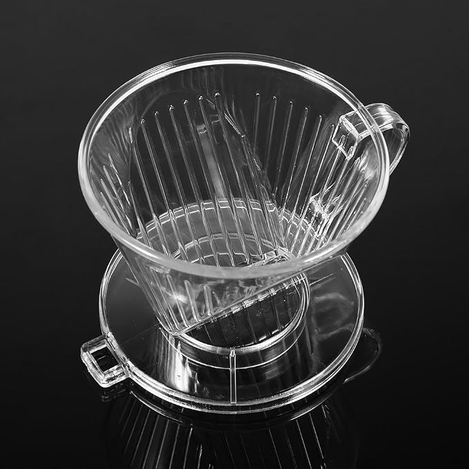 Transparent Reusable Coffee Filters Cone Shaped Portable Coffee Dripper Pure - Image 4
