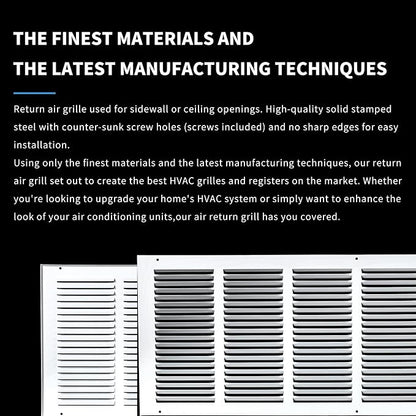 30x10 Return Air Grille, Air Return Vent Cover, Flat Vent Cover, Rejillas De - Image 5