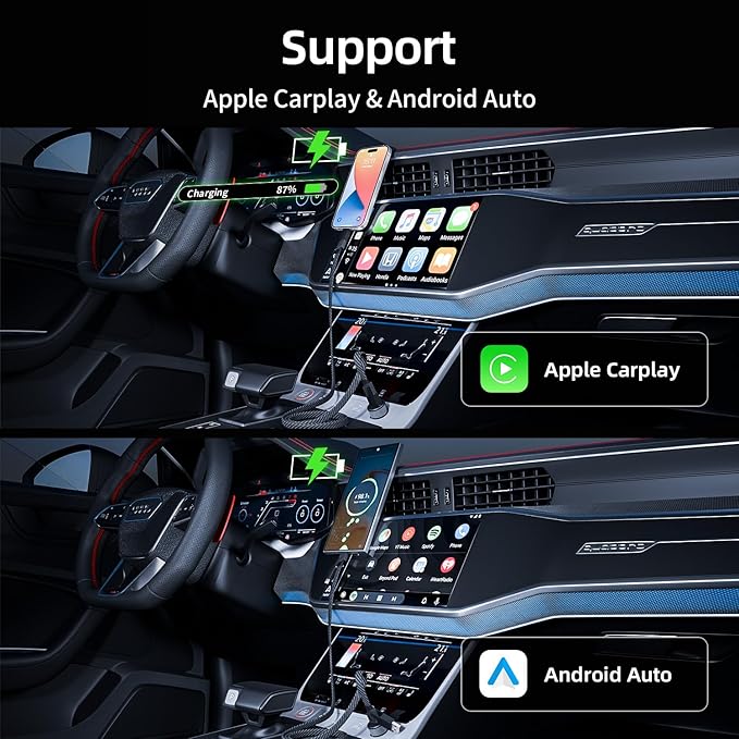 Firsting 4 in 1 Charging Cable 240W MAX, USB C Cable Fast Charger Cord with E-Mark Chip, USB A/C to C/Lightning Cable, Multi iPhone Charger Cord for iPhone16/15/14/13 Series/Phones/Pads and Laptop