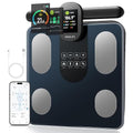 YINOLIFE Scale for Body Weight, 8 Electrode Smart Bathroom Scale with BMI Body Fat Muscle Mass 28 Full Body Composition, High Precision Digital Weight Scale with Handle Display, Rechargeable, 400 lbs