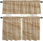 Kitchen Curtains Tiers and Valance Set of 3, Country Farmhouse Light Filtering by Anzona