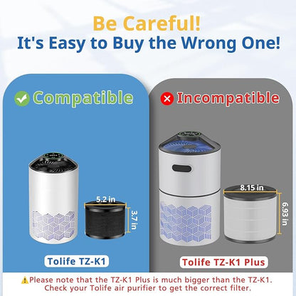 2 Pack TZ-K1 Replacement Filter Compatible - Image 3