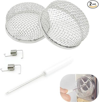 Shakas 2 PCS RV Furnace Vent Screen, Stainless Steel Stove Flying Insect by Unknown