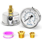 MEANLIN MEASURE 0~60Psi Dry Pressure Gauge Stainless Steel 1/8" NPT 2" FACE by MEANLINMEASURE