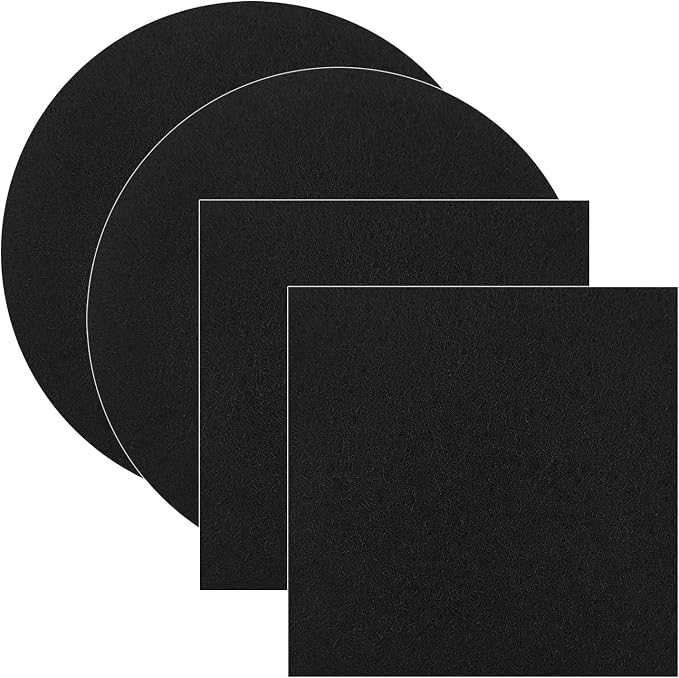 4 Pack Charcoal Filters for Compost Bucket, 6.7inch & 5inch Compost Filters for by IOUALEY