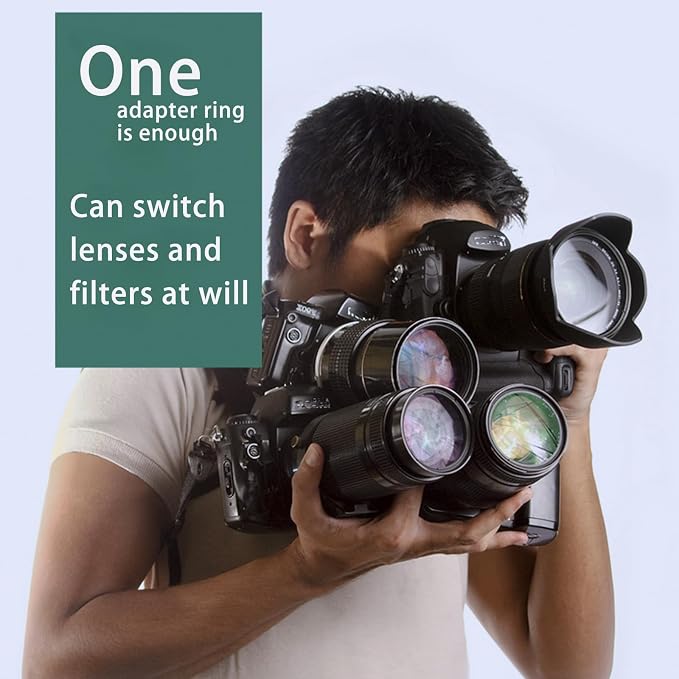 72mm Lens to 62mm Camera Lens Adapter 72mm to 62mm Step Down Ring Adapter Ring - Image 5