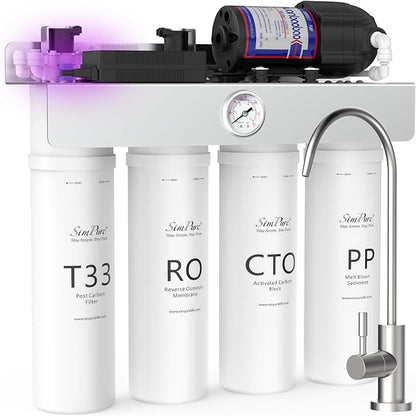 SimPure T1-400UV Tankless Reverse Osmosis System by SimPure_Water