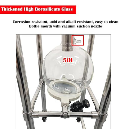 50L Glass Vacuum Filter, Lab Vacuum Suction Filter Device, Brinell Funnel/High - Image 4