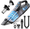 CKIKH Handheld Vacuum Cordless, 15000PA Strong Suction Hand Held Car Vacuum Cleaner Portable with Multi-Nozzles & Washable Filter, Lightweight Dust Busters Rechargeable for Home, Car, Office, Pets