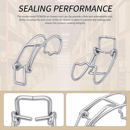 8 Pcs P538928 Air Cleaner End Cap Metal Clip Compatible - Image 5
