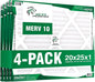 20x25x1 ECO POWER Air Filter MERV 10, Pleated HVAC AC Furnace Air Filters by Unknown