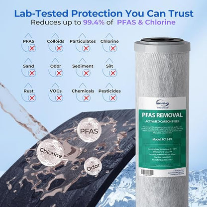 iSpring CKC1C-PF 2.5" x 10" Countertop Water Filter, SGS Tested Filter - Image 2