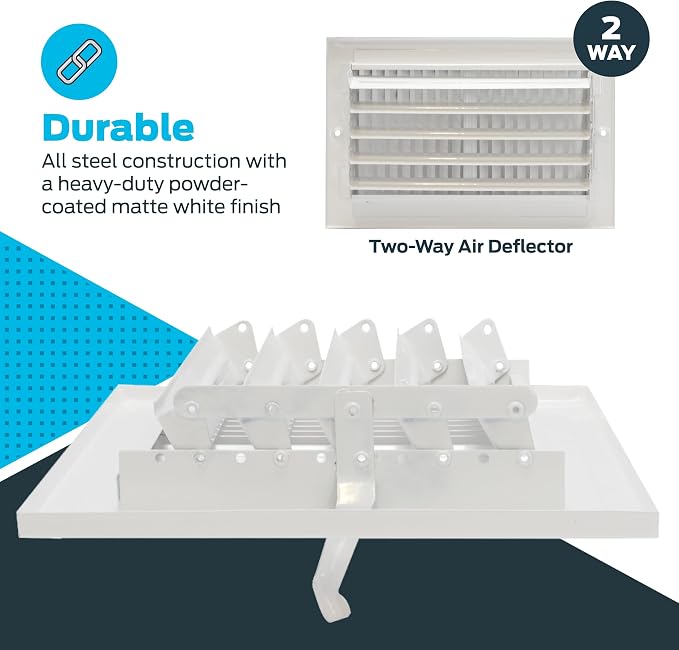 EZ-FLO 10 x 6 Inch Air Vent Cover - Image 5