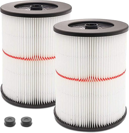 2 Pack - Cartridge Filter for Craftsman 9-17816 17816 Vacuum Filter General by GANGOU