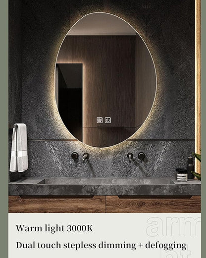 JSLJDM 700 X900 mm Illuminated Backlit LED Bathroom Mirror, Wall Mounted - Image 3