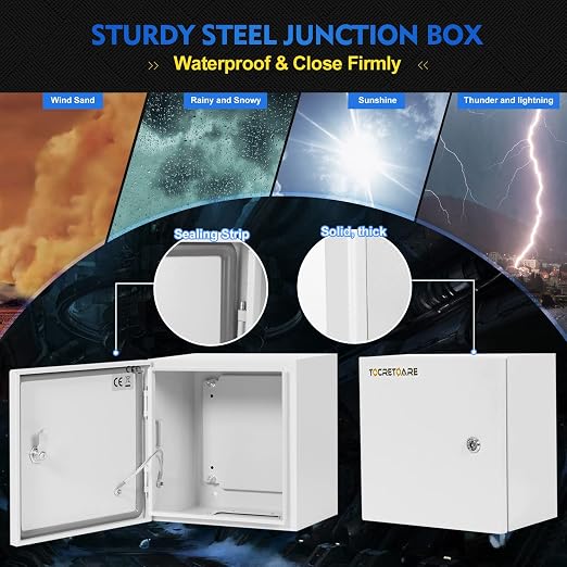 Outdoor Electrical Junction Box, Wall Mounted IP66 Waterproof & Dustproof - Image 4