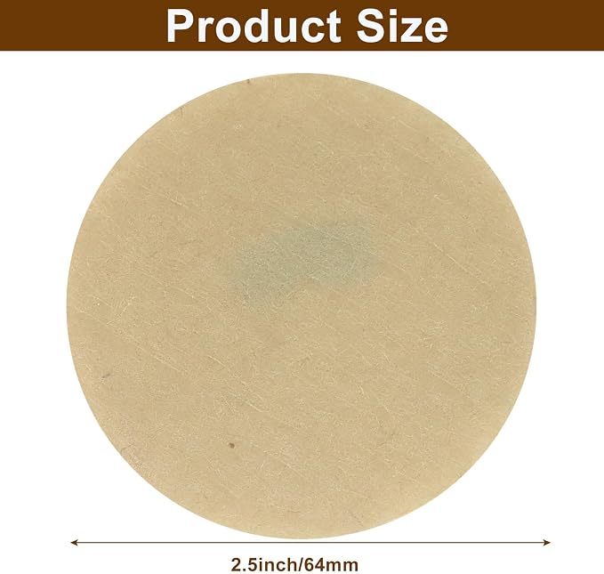 Waziaqoc 400 Count 2.5 Inch Natural Unbleached Round Coffee Filter, Replacement - Image 3