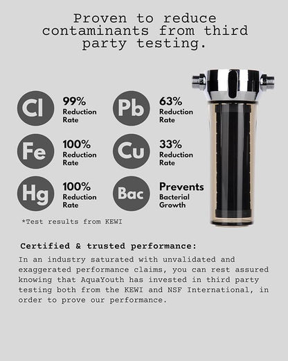 2.0 Carbon Shower Head Filter System | Removes Chlorine, Heavy Metals, And More - Image 3
