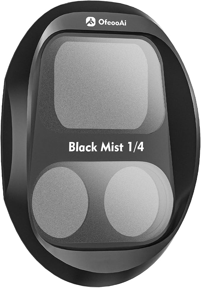 Black Mist 1/4 Filter for DJI Mavic 4 Pro, Cinematic Diffusion Filter Softens by OfeooAi