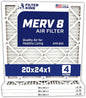 Filter King 20x24x1 Air Filter | 4-PACK | Carbon MERV 8 HVAC Pleated A/C by FilterKing