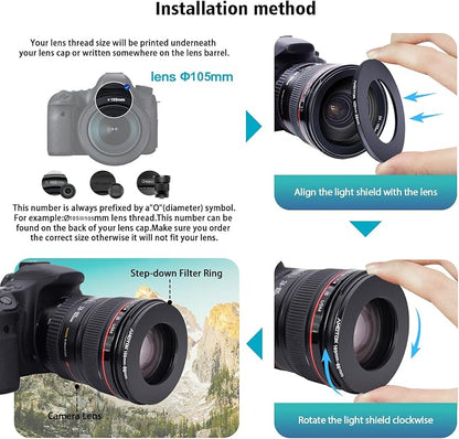 105mm Lens to 86mm Camera Lens Adapter, 105mm-86mm Filter Step-Down Ring - Image 5