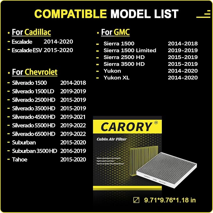 Cabin Air Filter w/Activated Carbon - Image 2