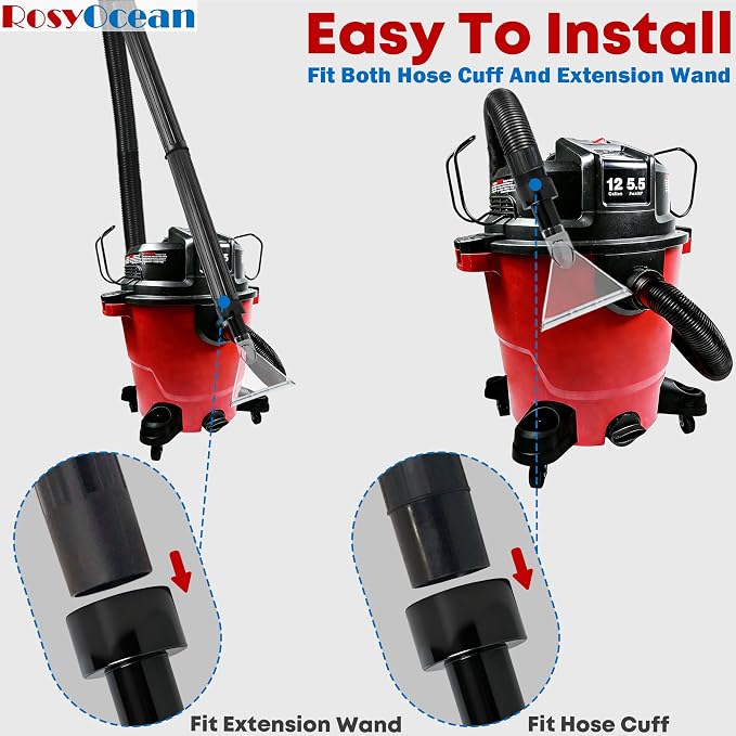 Compatible with All Shop Vacs Extractor Attachment with 2-1/2" & 1-7/8" & - Image 5