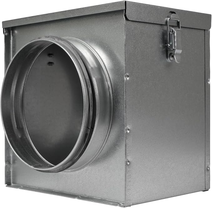Repa Market 6" Duct Air Filter Box – Galvanized Steel Inline Dryer Filter by RepaMarket
