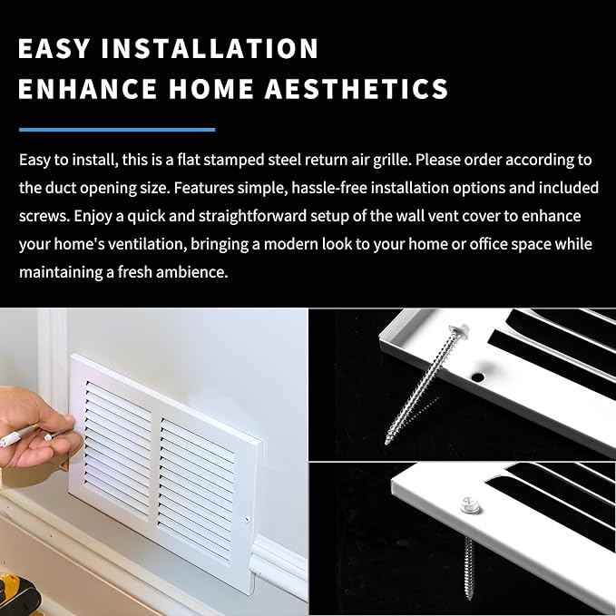 14x8 Vent Cover, Air Return Vent Cover, Flat Vent Cover, Rejillas De Aire - Image 6
