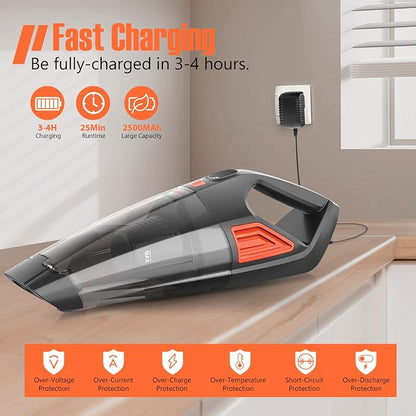 Handheld Vacuum Cordless Cleaner, Powerful Portable and Dust Buster Hand Vcauum - Image 6