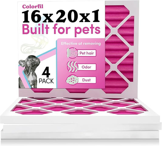 Colorfil 16x20x1 Air Filter | Made in the USA | Color Changing | Remove Cat and by ColorfilAirFilters