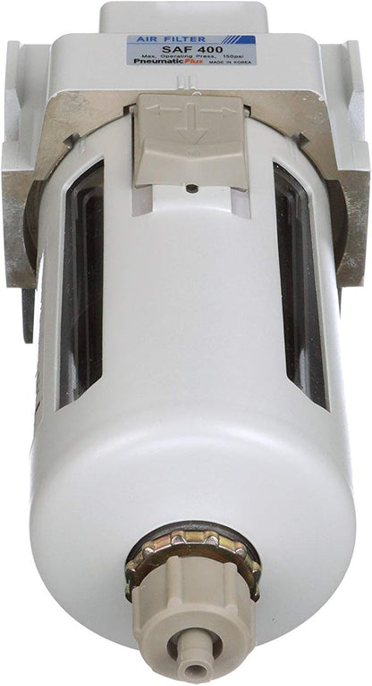 PneumaticPlus SAF400-N04B Compressed Air Particulate Filter 1/2" NPT, 10 Micron - Image 7