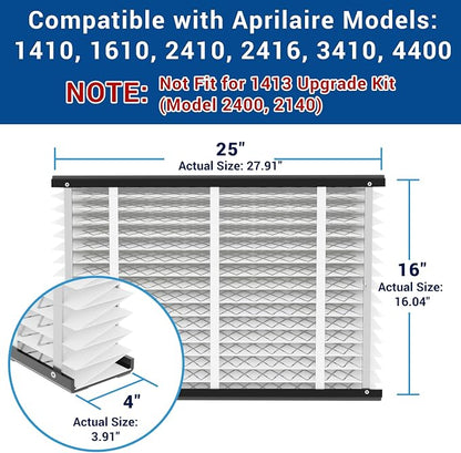 410 Replacement Air Filter, Nominal Size: 16x25x4, Actual Size: - Image 2