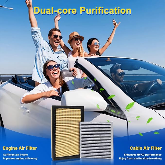 Cabin & Engine Air Filter Kit for 2013-2018 Rav4 2.5L - Image 8