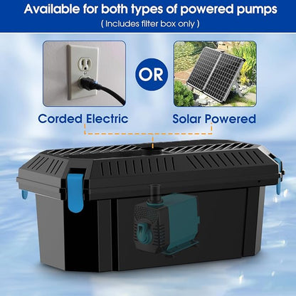 Antfraer Pond Filter Box, Outdoor Water Garden Filter Case - Image 9