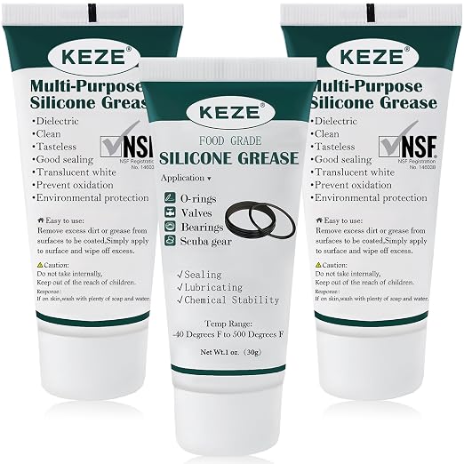 KEZE Silicone Grease Waterproof Food Grade Silicone Sealant Lubricant by KEZE