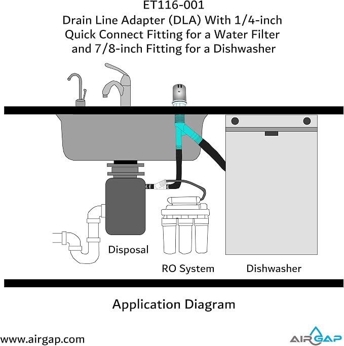 Drain Line Adapter With 1/4-inch Quick Connect Fitting - Image 7