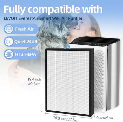 EverestAir Filter Replacement for Levoit EverestAir Air Purifier 2 Pack - Image 2