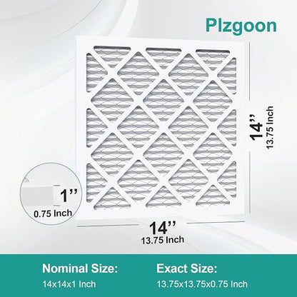14x14x1 Air Filter MERV 8 MPR 600 Pleated Air Conditioner HVAC AC Furnace Air - Image 2