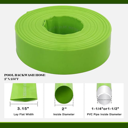 Eastrans 2'' x 25 FT Pool Backwash Hose - Image 2