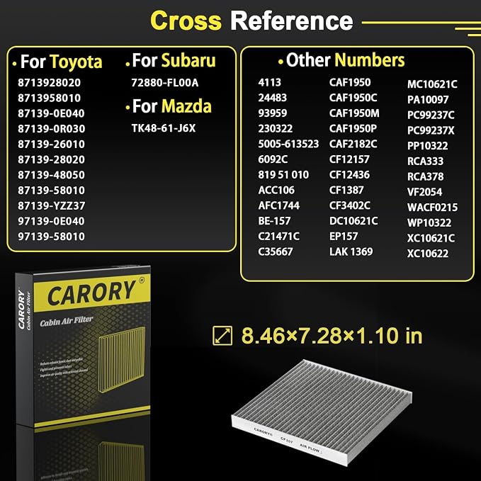Cabin Air Filter w/Activated Carbon - Image 3