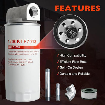 1200KTF7018 Fuel Filter Spin-On Particulate Replacement - Image 5