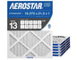 Aerostar 16.375x21.5x1 MERV 13 Air Filter, 6 Ct, ACTUAL SIZE, Air Conditioning by AirFiltersDelivered