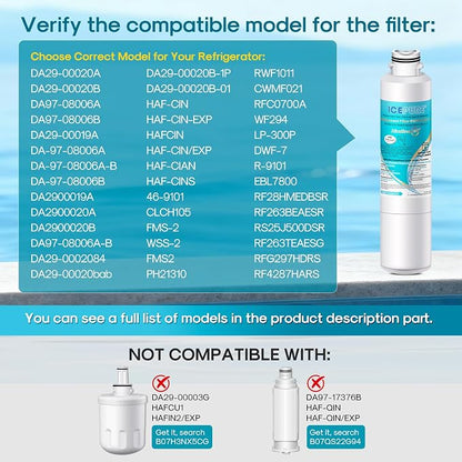 ICEPURE Alkaline DA29-00020B Refrigerator Water Filter Replacement - Image 2
