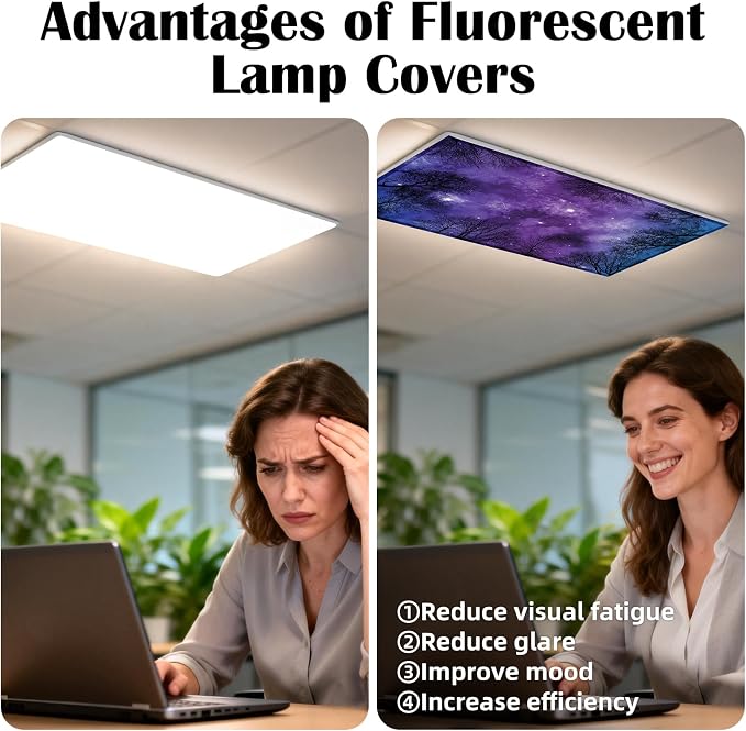 4 Pcs Fluorescent Light Covers - Image 5