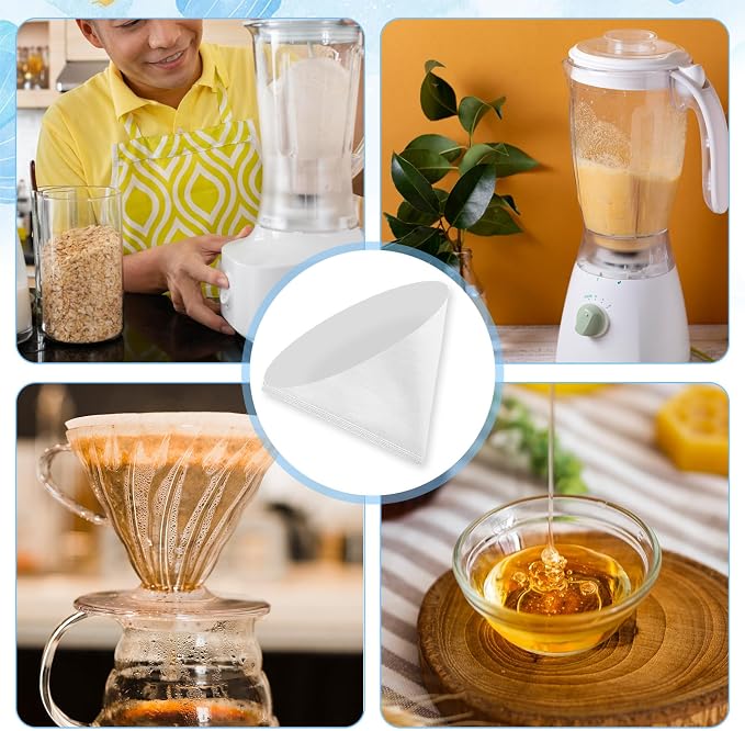 20 pcs 10 Inch Fryer Oil Filter, Non Woven Cooking Deep Oil Cones Strainer - Image 5