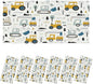 6 Pcs Fluorescent Light Covers for Ceiling Lights Colorful Construction Vehicle by Unknown