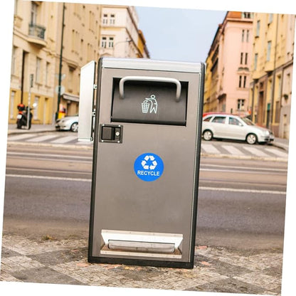 8pcs Trash Can Stickers for Waste Sorting Garbage Classification Decals Black - Image 3
