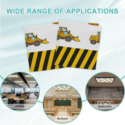 6 Pcs Fluorescent Light Covers for Ceiling Lights Construction Vehicle - Image 7