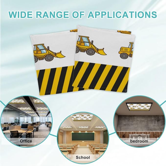 4 Pcs Fluorescent Light Covers for Ceiling Lights Construction Vehicle - Image 7